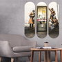 Wallity Cuadro Decorativo de MDF Multicolor (3 Piezas)